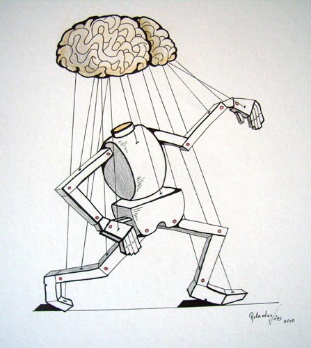 Vičys Rolandas. Karikatūra